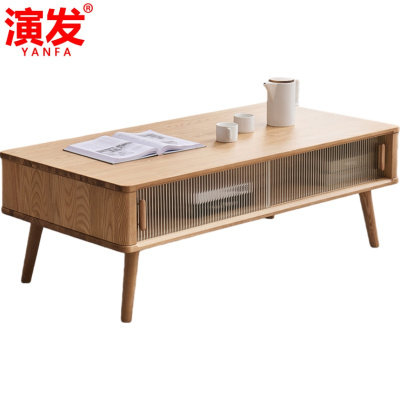 演发 茶几玻璃门 张