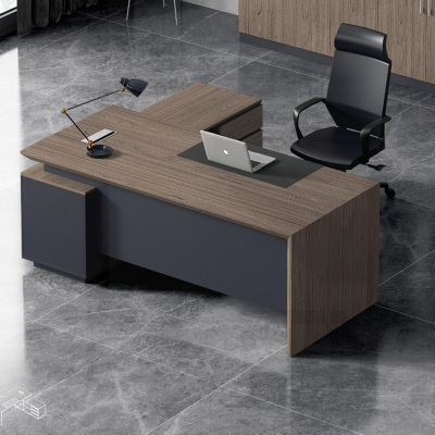 科朔 办公桌老板桌经理桌现代班台经理桌板式班台2米KS-2018EDHR