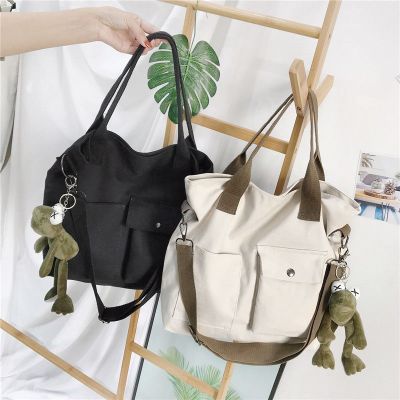 派尼美特包包女2020新款韩国ins风帆布斜挎包女学生韩版简约大容量包