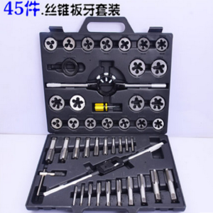 丝锥板牙套装 丝锥板牙套装五金工具手用丝攻扳手板牙绞丝攻组合套装