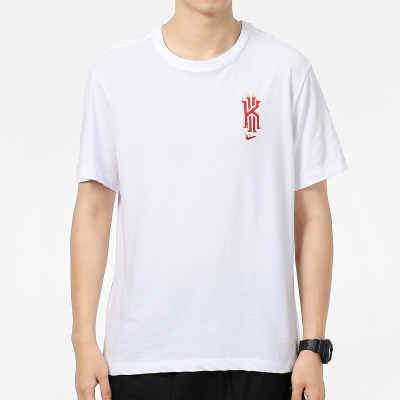 NIKE耐克短袖运动T恤男2021夏季新款欧文运动休闲透气圆领上衣DJ1567-100