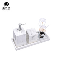 山之只 树脂水墨洗手台套装 四件套 套