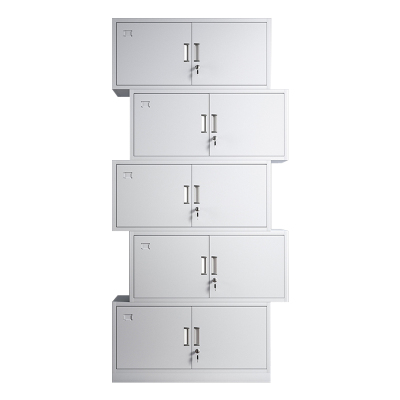 铭威盾凭证柜会计收纳柜财务档案柜资料柜加厚文件柜办公室带锁铁皮柜分五节