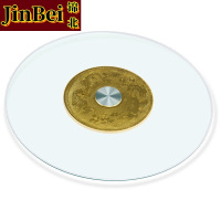 锦北餐桌转盘酒店饭店食堂钢化玻璃圆形底座转盘圆桌转盘直径58CM