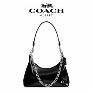 [香港直邮]COACH蔻驰Juliet 25朱丽叶精致风格与休闲随性牛皮革斜挎单肩包中号女款 黑色