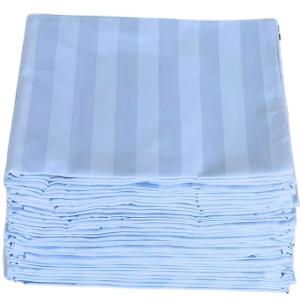 梦丽赛 蓝缎条三件套酒店公寓宿舍招待所用品 MLS-LDT-03(套)