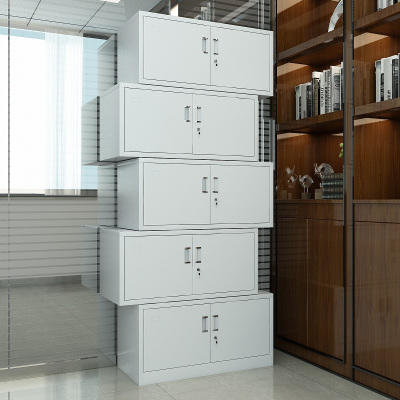 臻远 办公柜子储物柜资料柜带锁档案柜加厚铁皮柜 分五节文件柜