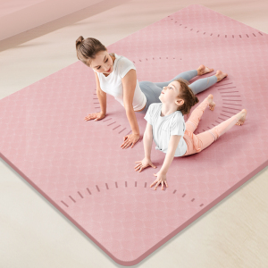 yottoy超大TPE双人瑜伽垫加厚加宽加长防滑垫子地垫儿童家用舞蹈练功垫190*130*0.8cm