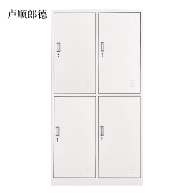 卢顺郎德加厚四门钢制更衣柜员工柜铁皮职工储物柜