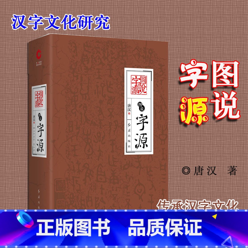 [正版]精装 图说字源 唐汉介绍汉字起源和流变的读本 解读古老民族的文化符号古汉字学研究 图解画说汉字中国历史汉字文化演