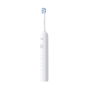 美的(Midea)电动牙刷成人软毛声波全自动防水感应式充电极地白 MC-AJ0101