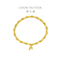 周大福经典传承系列雅致足金黄金竹节手链计价(工费:1080元)F229862七夕礼物