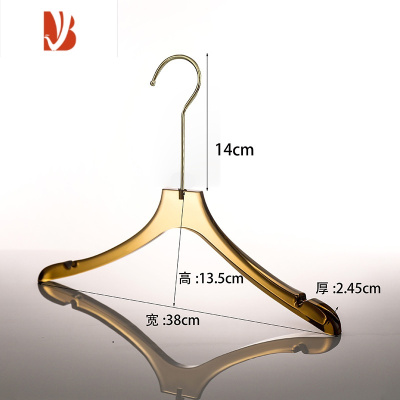 三维工匠衣架服装店专用亚克力透明衣撑轻奢水晶衣挂防滑裤夹裤架定制
