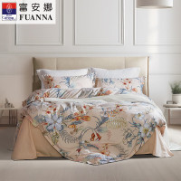 富安娜 磨毛四件套-鹊舞江南/套