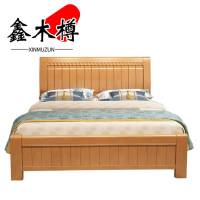 鑫木樽双人床1.8m+床头柜*1组