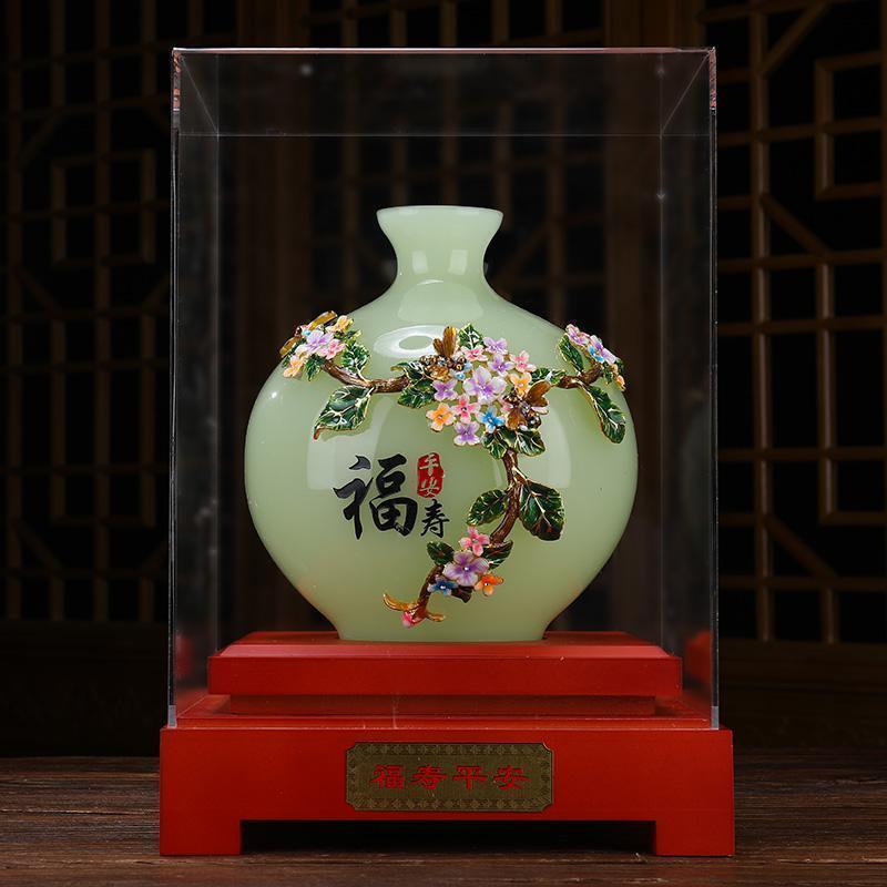 美帮汇福寿平安摆件领导老人长辈607080大寿爷爷奶奶生日祝贺寿礼品