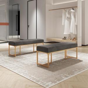 森美人北欧服装店换鞋凳长凳沙发凳轻奢玄关凳卧室床尾凳化妆凳长条凳子