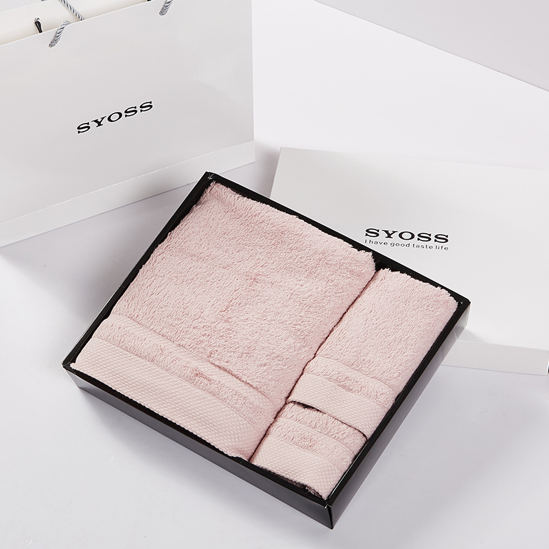 丝蕴(syoss)春风徐来方巾毛巾浴巾三件套礼盒