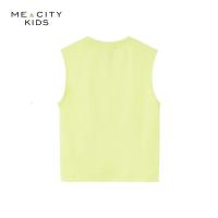 [2件2折价:42]米喜迪mecity童装夏季新款男童宽松卡通印花连帽背心无袖T恤