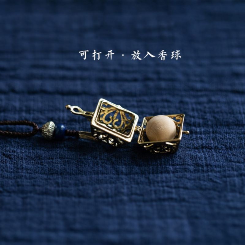 香囊随身佩戴男士驱蚊男古风挂件项链复古中国风脖子高考祈福空袋