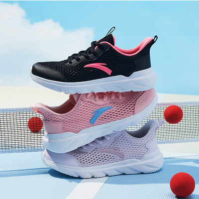 安踏儿童女中大童鞋2021夏季网面透气运动鞋跑步休闲鞋A332125559