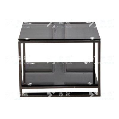 臻远 ZY4121115 玻璃茶几 长600*宽600*高450mm 单位:1张