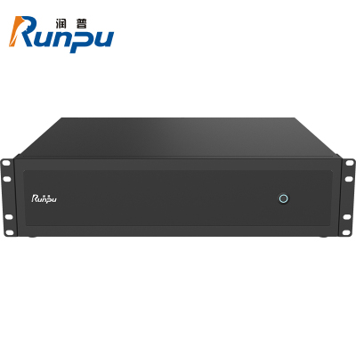 润普Runpu会议音视频专业高清混合矩阵4进4出4K可视化拼控多功能无缝视频矩阵切换器RP-XNY0404S-4K