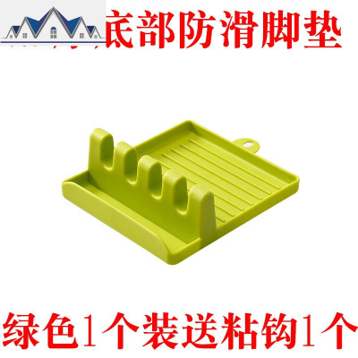 厨房锅铲架托多功能汤勺垫家用勺子筷子置物架锅盖架餐具收纳底座 三维工匠