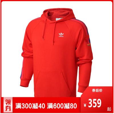 阿迪达斯三叶草服男卫衣连帽套头衫加绒运动休闲服GE6247