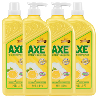 AXE/斧头牌洗洁精清新柠檬洗洁精家用1.18kg*4瓶去油呵护双手