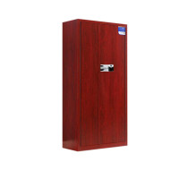 铭威盾保密柜财务档案柜文件柜办公室资料储物柜保险柜电子密码国保锁通体红木纹-国保指纹锁常规