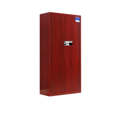 铭威盾保密柜财务档案柜文件柜办公室资料储物柜保险柜电子密码国保锁通体红木纹-国保指纹锁常规