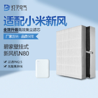 适配小米碧家新风N80家用壁挂新风机过滤网HEPA高效除PM2.5过滤芯