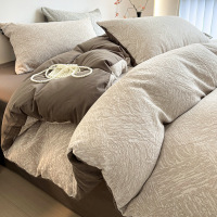 全棉床上四件套新款春秋纯棉床单人被套罩宿舍三件套床上用品