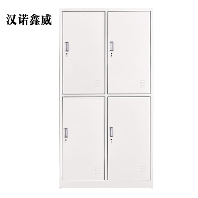 汉诺鑫威加厚四门钢制更衣柜员工柜铁皮职工储物柜