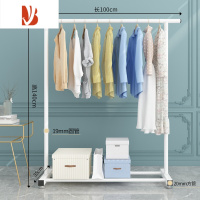 三维工匠晾衣架落地卧室家用折叠晒衣架阳台加粗收纳凉衣杆简易挂衣服架子