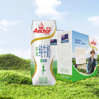 安佳脱脂纯牛奶250ml*10盒(新旧包装随机发)新西兰进口 3.6g蛋白 0脂肪 脱脂不脱味