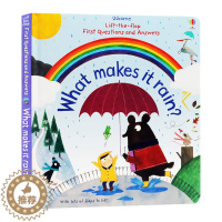 [醉染正版]儿童问与答 雨水怎样形成 Usborne What makes it rain 尤斯伯恩 生活常识互动百科