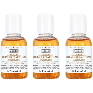 科颜氏(Kiehl's)金盏花植萃爽肤水小样40ml*3 祛痘控油舒缓修红保湿维稳
