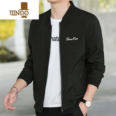 YANXU外套男2023新款立领夹克衫潮流百搭休闲风衣褂子男装上衣服