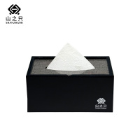山之只 亚克力布纹拼色纸巾盒 17*10*8cm 个