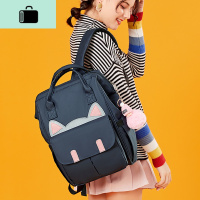 韩版高中学生书包女初中生大容量双肩包大学生ins牛津布旅行背包NEW LAKE