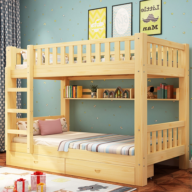 上下床双层床大人家用高低床法耐(fanai)小户型两层双人床上下铺组合