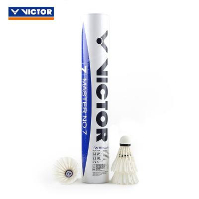 VICTOR/威克多羽毛球鹅毛球MASTER系列7号MS776N(12只装)1桶免邮，2桶及以上送护腕