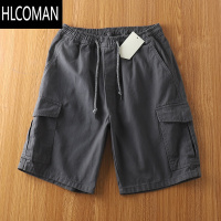 HLCOMAN日单 夏季男士多口袋工装休闲短裤 水洗纱卡复古五分裤宽松大裤衩