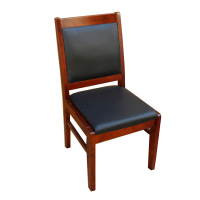 铭威盾办公椅简约现代会议椅实木平头椅