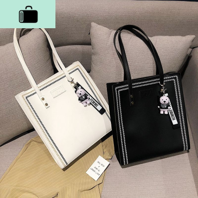 大包包女2020新款大容量单肩包书包女学生韩版时尚文件上课手提包NEW LAKE女士单肩包