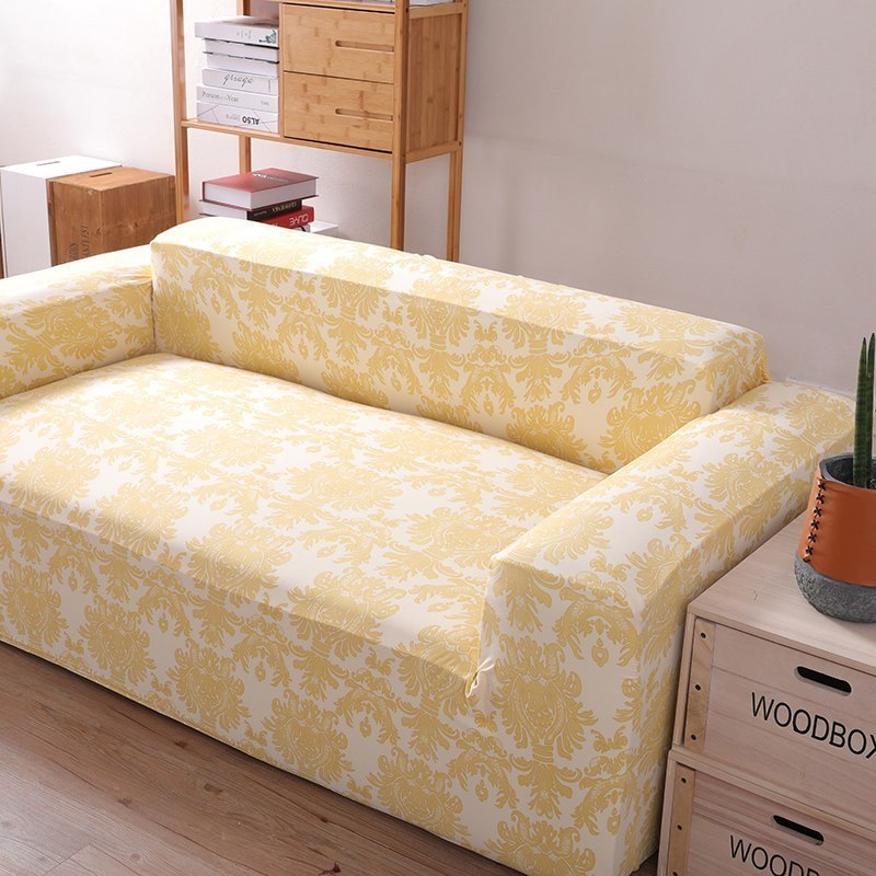 沙发套罩全包萬能套弹力通用型防滑懒人沙发罩皮沙发垫巾全 发财树 XL号[一般适合235-300cm](尺寸可以咨询客服)