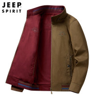 JEEPspirit两面穿男士夹克宽松运动休闲外套男长袖秋季0772