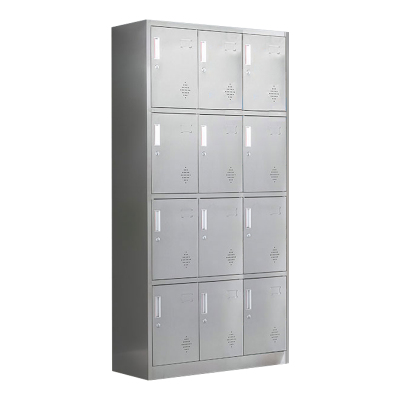 铭威盾不锈钢更衣柜储物柜更衣室储物柜员工衣柜201十二门储物柜